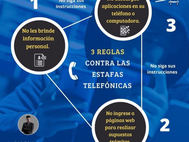Las tres reglas contra las estafas telefónicas – Infografía
