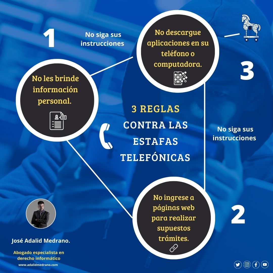 Las Tres Reglas Contra Las Estafas Telefónicas Infografía Adalid Medrano Abogado 5429